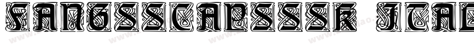 FangsSCapsSSK Italic字体转换